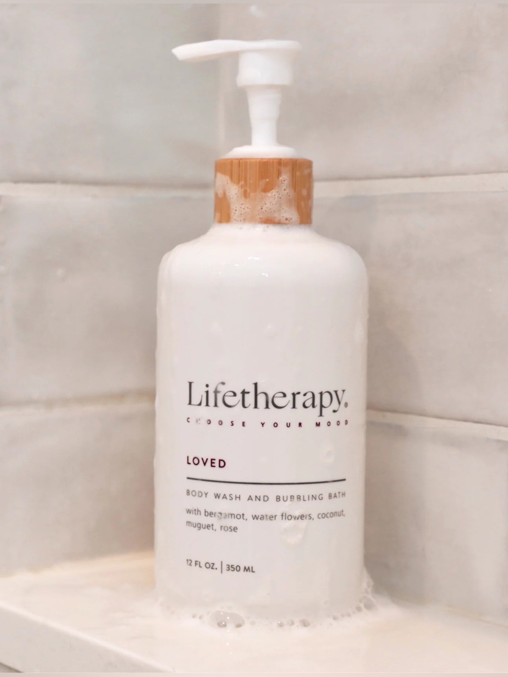 BRAND NEW IN BOX lifetherapy Loved Body Wash & Bubbling Bath